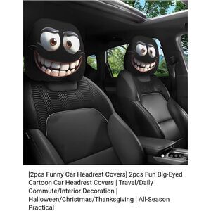 2pc car headrest covers interior decoration